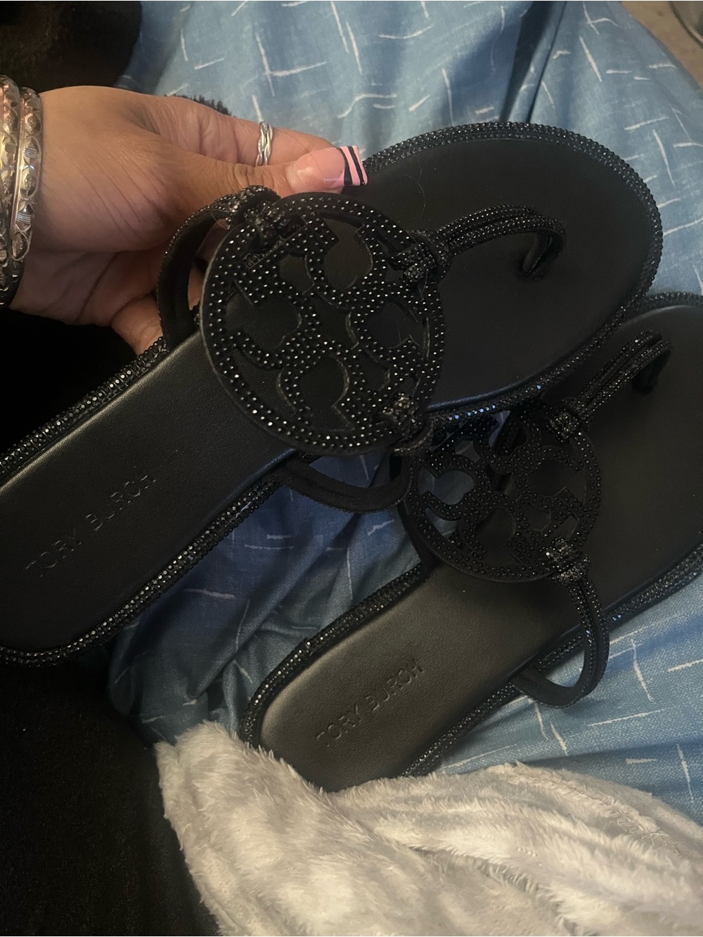 Tory Burch MILLER PAVÉ KNOTTED SANDAL
